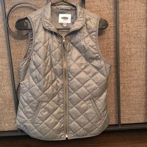 Old Navy grey/silver vest